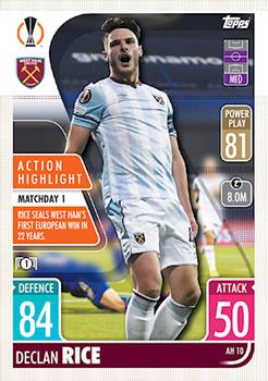 2021-22 Topps Match Attax Champions & Europa League Extra - Action Highlight #AH10 Declan Rice Front