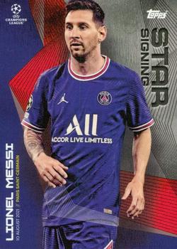 2021 Topps Summer Signings UEFA Champions League #NNO Lionel Messi Front