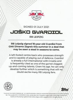 2021 Topps Summer Signings UEFA Champions League #NNO Josko Gvardiol Back