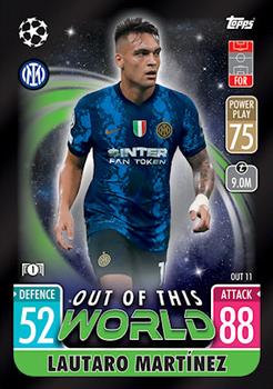 2021-22 Topps Match Attax Champions & Europa League Extra - Out Of This World #OUT11 Lautaro Martinez Front
