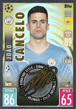 2021-22 Topps Match Attax Champions & Europa League Extra - Signature Style #SIG1 João Cancelo Front