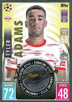 2021-22 Topps Match Attax Champions & Europa League Extra - Signature Style #SIG10 Tyler Adams Front