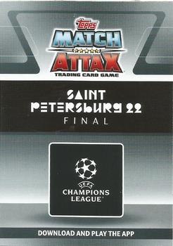 2021-22 Topps Match Attax Champions & Europa League Extra - Competition Finals #1 UEFA Champions League / Saint Petersburg 2022 Back