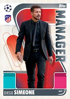 2021-22 Topps Match Attax Champions & Europa League Extra - Manager #MAN7 Diego Simeone Front