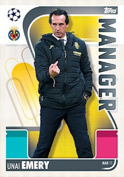 2021-22 Topps Match Attax Champions & Europa League Extra - Manager #MAN11 Unai Emery Front
