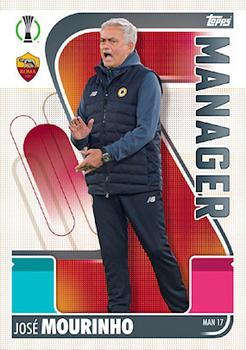 2021-22 Topps Match Attax Champions & Europa League Extra - Manager #MAN17 José Mourinho Front