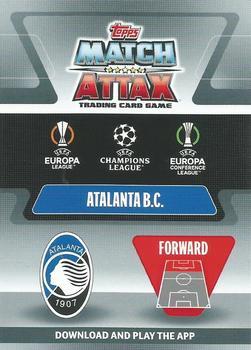 2021-22 Topps Match Attax Champions & Europa League Extra - Away Kits #AK14 Duván Zapata Back