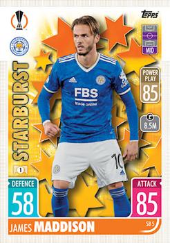 2021-22 Topps Match Attax Champions & Europa League Extra - Starburst #SB5 James Maddison Front