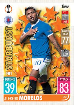 2021-22 Topps Match Attax Champions & Europa League Extra - Starburst #SB21 Alfredo Morelos Front