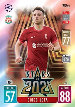 2021-22 Topps Match Attax Champions & Europa League Extra - Stars of 2021 #STA3 Diogo Jota Front