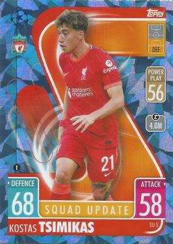 2021-22 Topps Match Attax Champions & Europa League Extra - Squad Update Crystal #SU5 Kostas Tsimikas Front