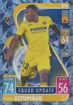 2021-22 Topps Match Attax Champions & Europa League Extra - Squad Update Crystal #SU21 Pervis Estupinan Front