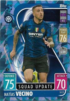 2021-22 Topps Match Attax Champions & Europa League Extra - Squad Update Crystal #SU25 Matías Vecino Front