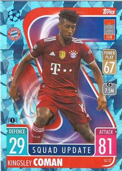 2021-22 Topps Match Attax Champions & Europa League Extra - Squad Update Crystal #SU37 Kingsley Coman Front