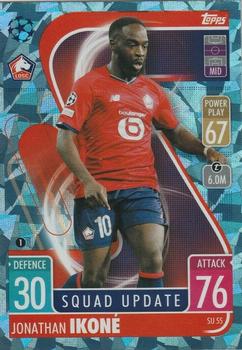 2021-22 Topps Match Attax Champions & Europa League Extra - Squad Update Crystal #SU55 Jonathan Ikoné Front