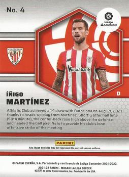 2021-22 Panini Mosaic La Liga #4 Inigo Martinez Back