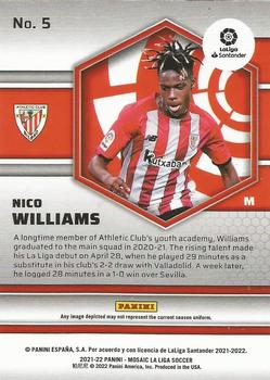 2021-22 Panini Mosaic La Liga #5 Nico Williams Back