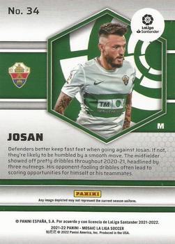 2021-22 Panini Mosaic La Liga #34 Josan Back