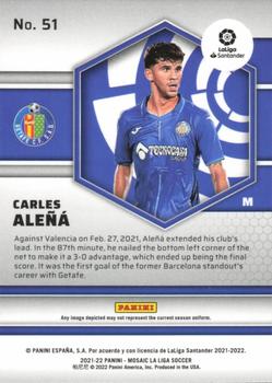 2021-22 Panini Mosaic La Liga #51 Carles Alena Back