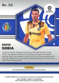 2021-22 Panini Mosaic La Liga #52 David Soria Back