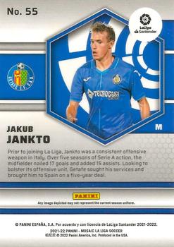 2021-22 Panini Mosaic La Liga #55 Jakub Jankto Back