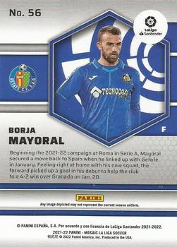 2021-22 Panini Mosaic La Liga #56 Borja Mayoral Back