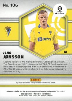 2021-22 Panini Mosaic La Liga #106 Jens Jonsson Back