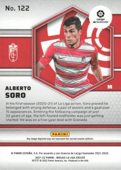 2021-22 Panini Mosaic La Liga #122 Alberto Soro Back