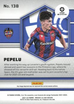 2021-22 Panini Mosaic La Liga #138 Pepelu Back