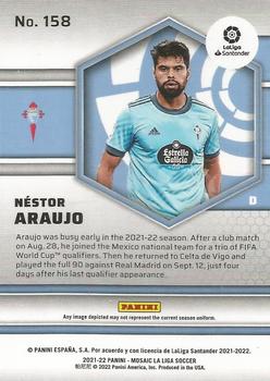 2021-22 Panini Mosaic La Liga #158 Nestor Araujo Back
