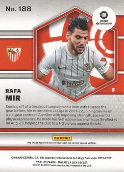 2021-22 Panini Mosaic La Liga #188 Rafa Mir Back