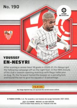 2021-22 Panini Mosaic La Liga #190 Youssef En-Nesyri Back