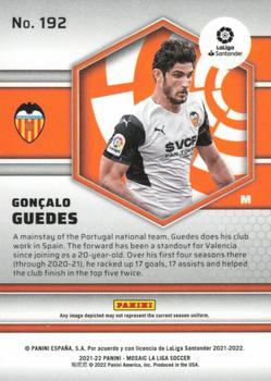 2021-22 Panini Mosaic La Liga #192 Goncalo Guedes Back