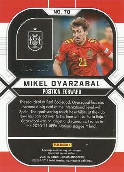 2021-22 Panini Obsidian #70 Mikel Oyarzabal Back