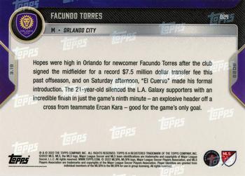 2022 Topps Now MLS #024 Facundo Torres Back