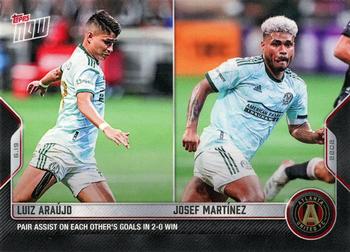 2022 Topps Now MLS #100 Luiz Araújo / Josef Martínez Front