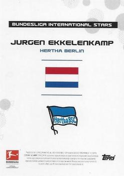 2021-22 Topps Bundesliga International Stars #NNO Jurgen Ekkelenkamp Back
