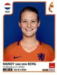 2017 Panini UEFA Women's EURO 2017 The Netherlands Stickers #19 Mandy van den Berg Front