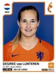 2017 Panini UEFA Women's EURO 2017 The Netherlands Stickers #23 Desiree van Lunteren Front