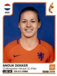 2017 Panini UEFA Women's EURO 2017 The Netherlands Stickers #30 Anouk Dekker Front