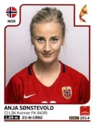 2017 Panini UEFA Women's EURO 2017 The Netherlands Stickers #43 Anja Sonstevold Front