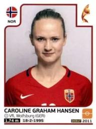 2017 Panini UEFA Women's EURO 2017 The Netherlands Stickers #49 Caroline Graham Hansen Front