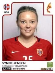 2017 Panini UEFA Women's EURO 2017 The Netherlands Stickers #54 Synne Jensen Front