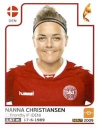 2017 Panini UEFA Women's EURO 2017 The Netherlands Stickers #67 Nanna Christiansen Front