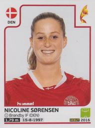 2017 Panini UEFA Women's EURO 2017 The Netherlands Stickers #73 Nicoline Sorensen Front