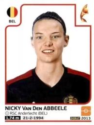 2017 Panini UEFA Women's EURO 2017 The Netherlands Stickers #91 Nicky Van Den Abbeele Front