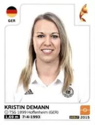 2017 Panini UEFA Women's EURO 2017 The Netherlands Stickers #106 Kristin Demann Front