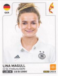 2017 Panini UEFA Women's EURO 2017 The Netherlands Stickers #111 Lina Magull Front
