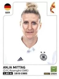2017 Panini UEFA Women's EURO 2017 The Netherlands Stickers #113 Anja Mittag Front