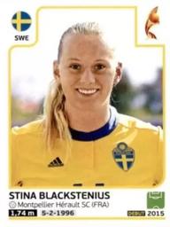 2017 Panini UEFA Women's EURO 2017 The Netherlands Stickers #132 Stina Blackstenius Front